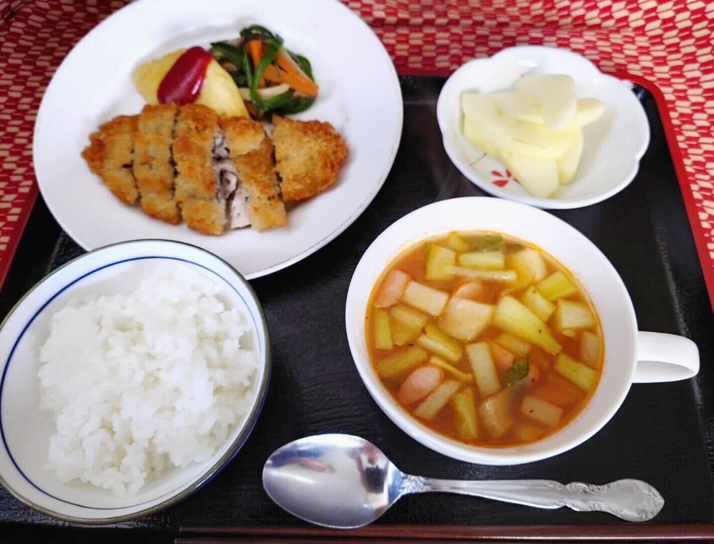 アジフライ定食🐟